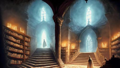 Firefly Franciscan monks medieval visions abbey, library, stairs, night, darkness tunnels fire 97353